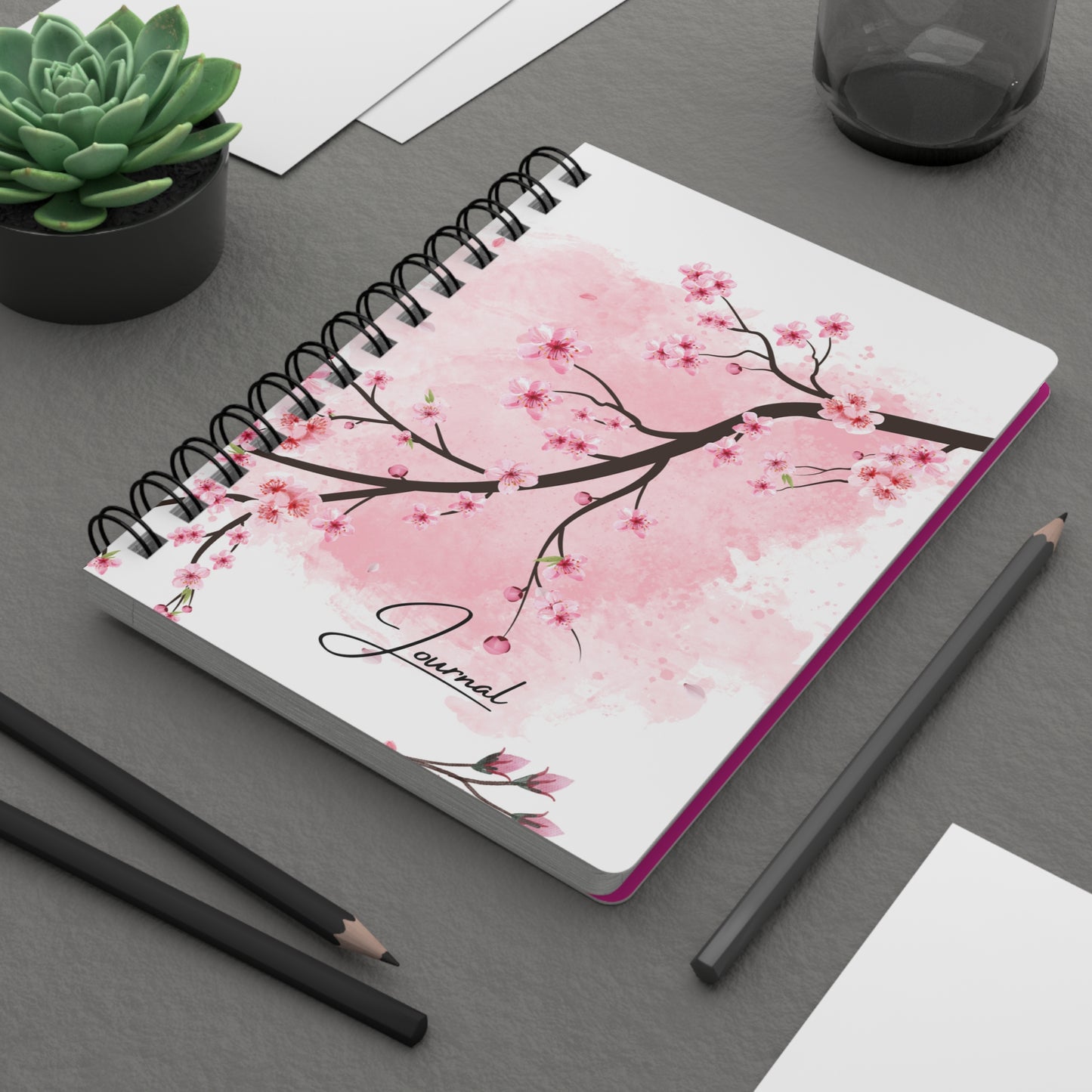 Cherry Blossom Tree Journal - Spiral Bound Journal/Notebook