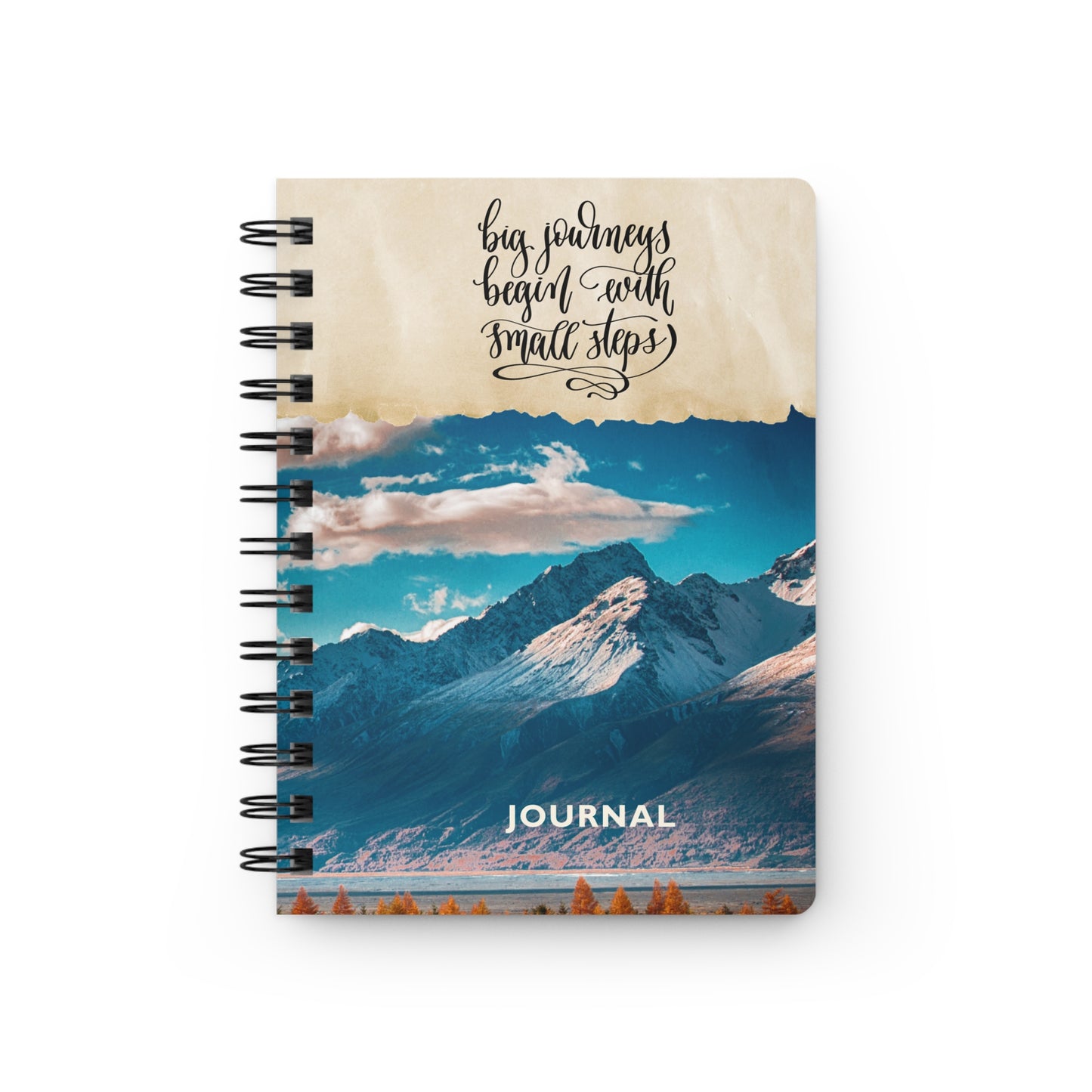 Big journeys begin with small steps - Spiral Bound Journal/Notebook