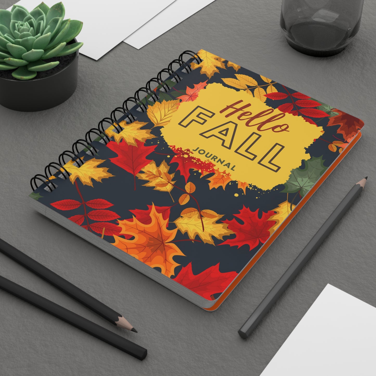 Hello Fall - Spiral Bound Journal/Notebook