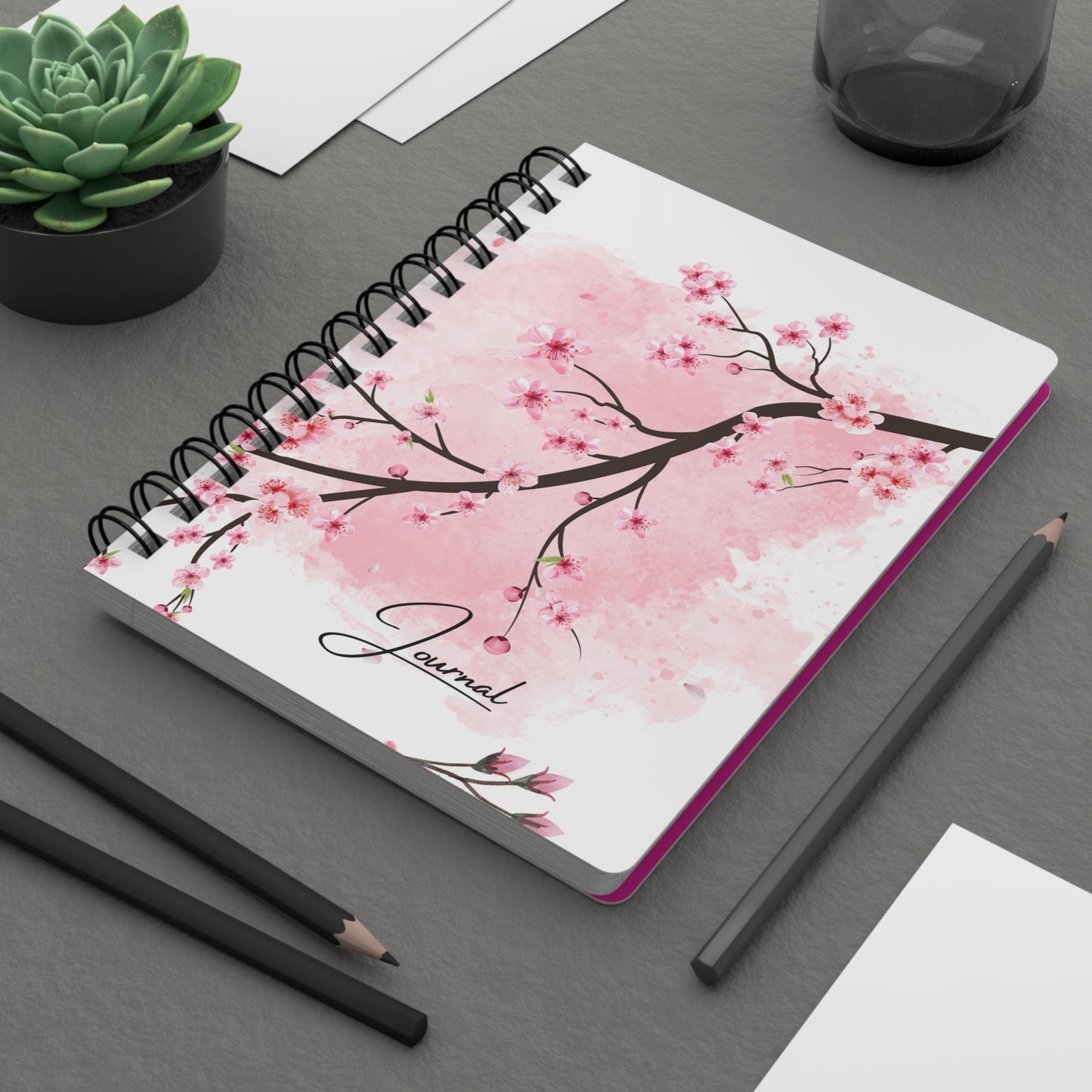 Cherry Blossom Tree Journal  - Spiral Bound Journal/Notebook