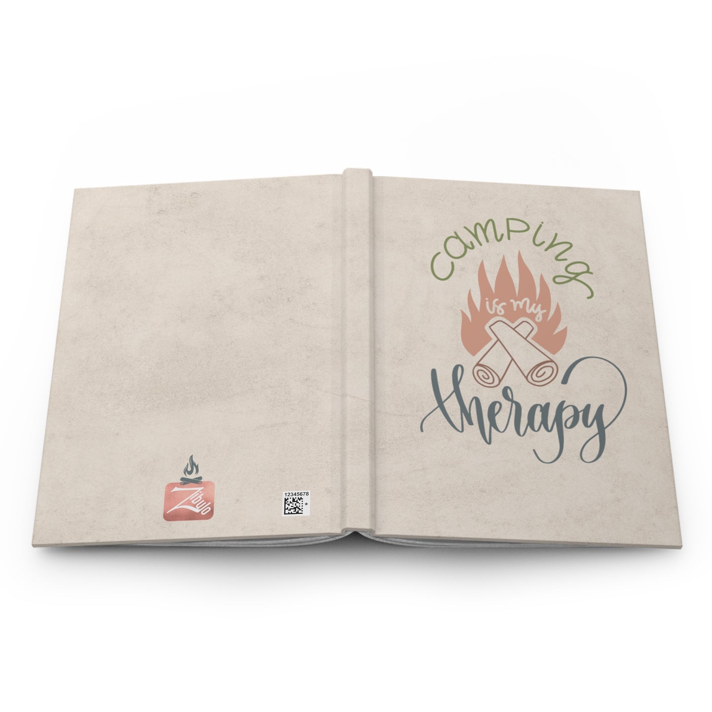 Camping is my Therapy - Hardcover Journal Matte