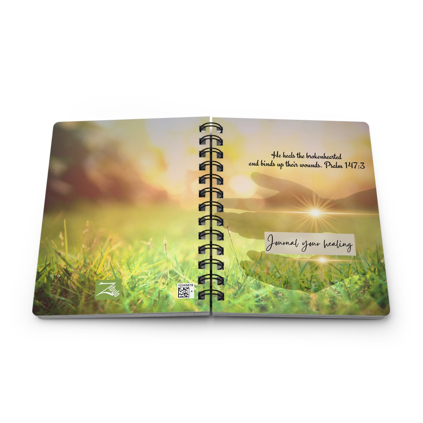 He heals the brokenhearted - healing journey  - Spiral Bound Journal/Notebook