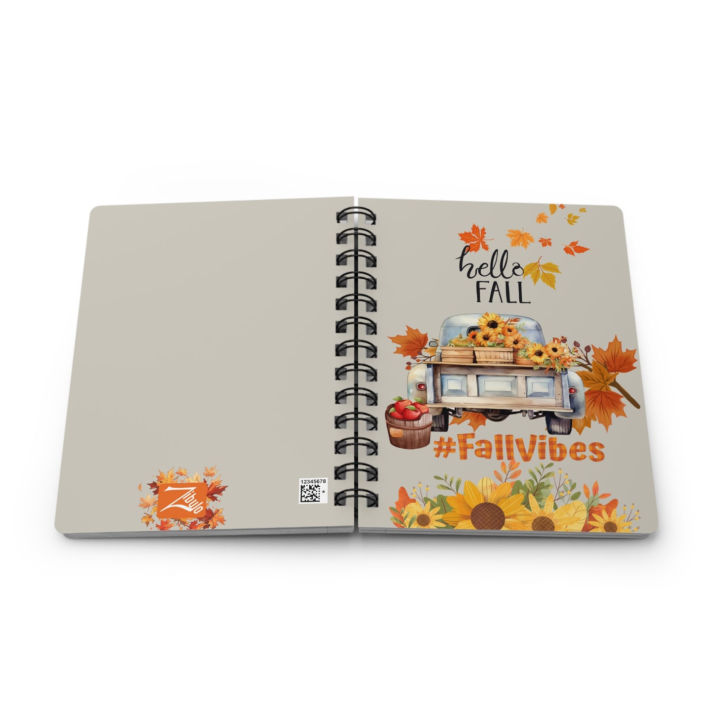 Fall Vibes - Spiral Bound Journal/Notebook