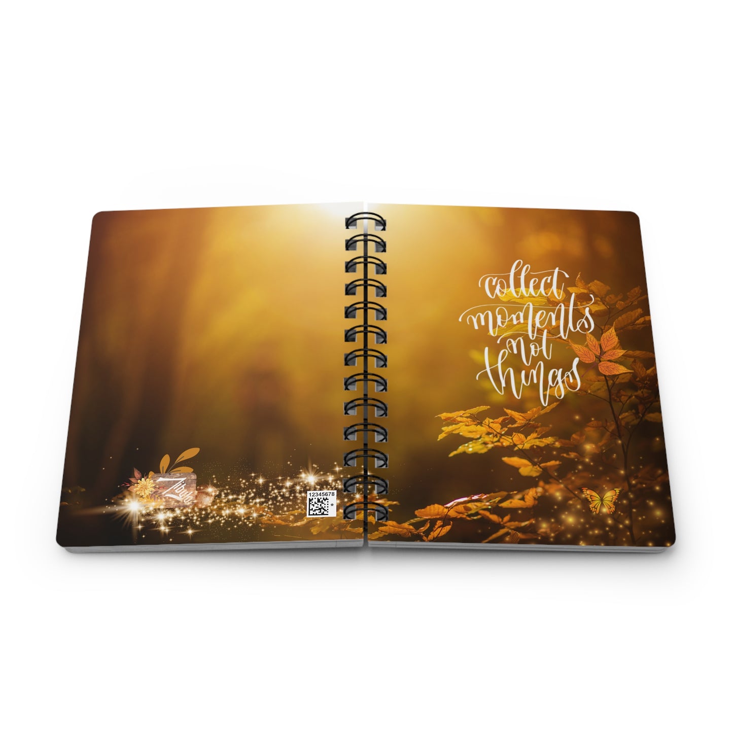 Collect Moments Not Things  - Spiral Bound Journal/Notebook