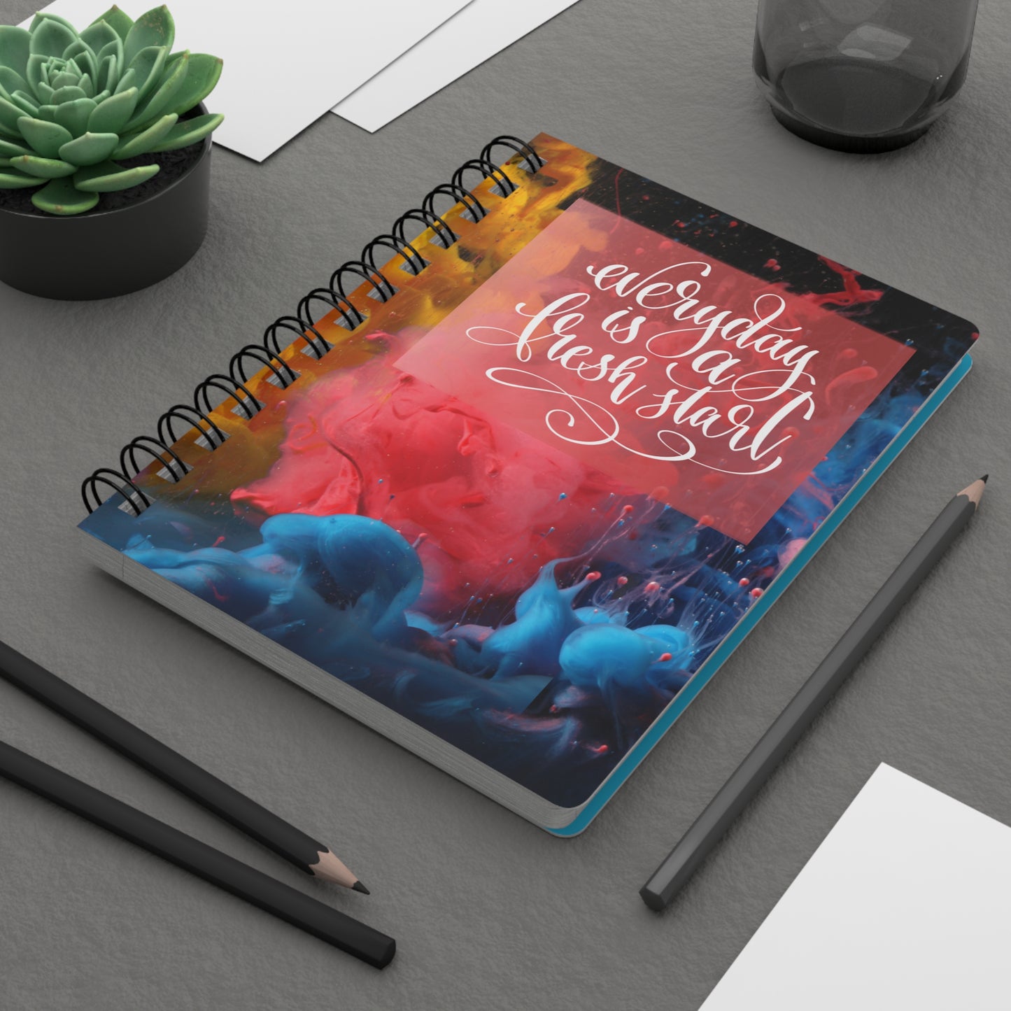 Every Day is a Fresh Start v3 - Spiral Bound Journal/Notebook