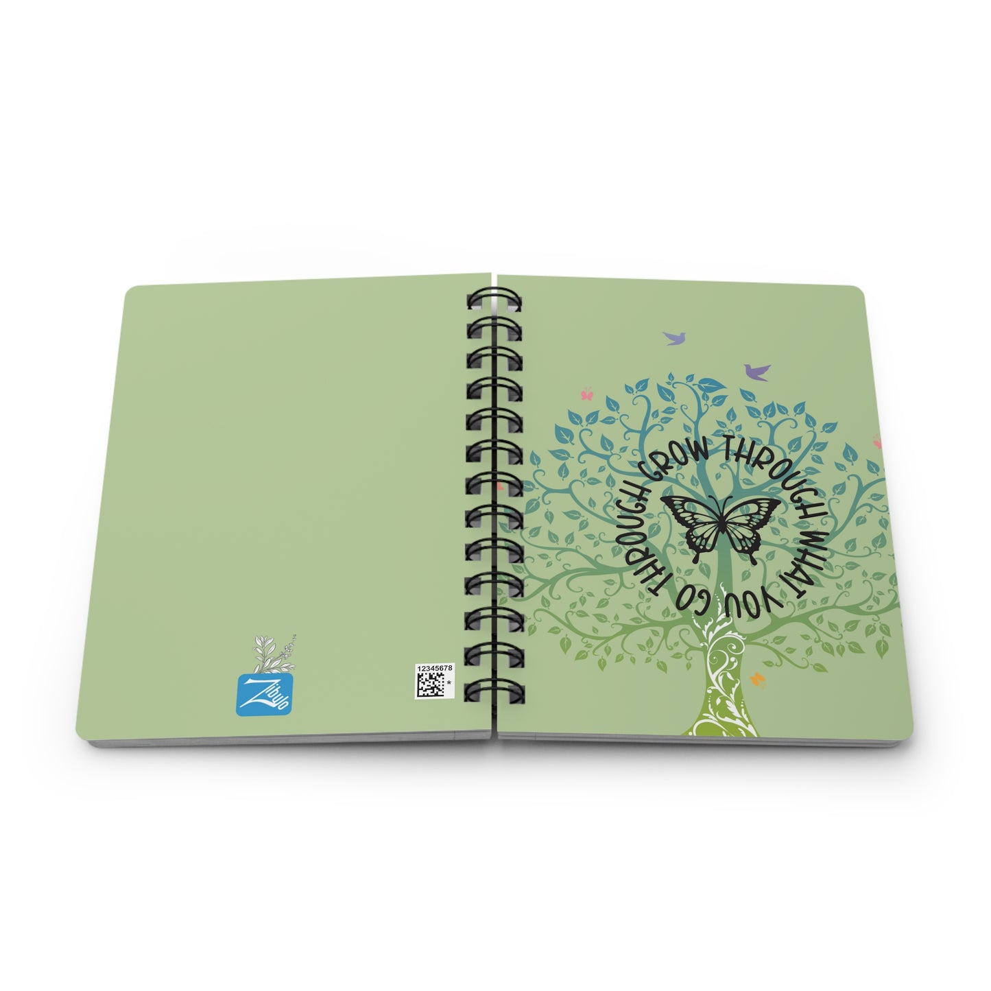 Grow through what you go through - Spiral Bound Journal/Notebook