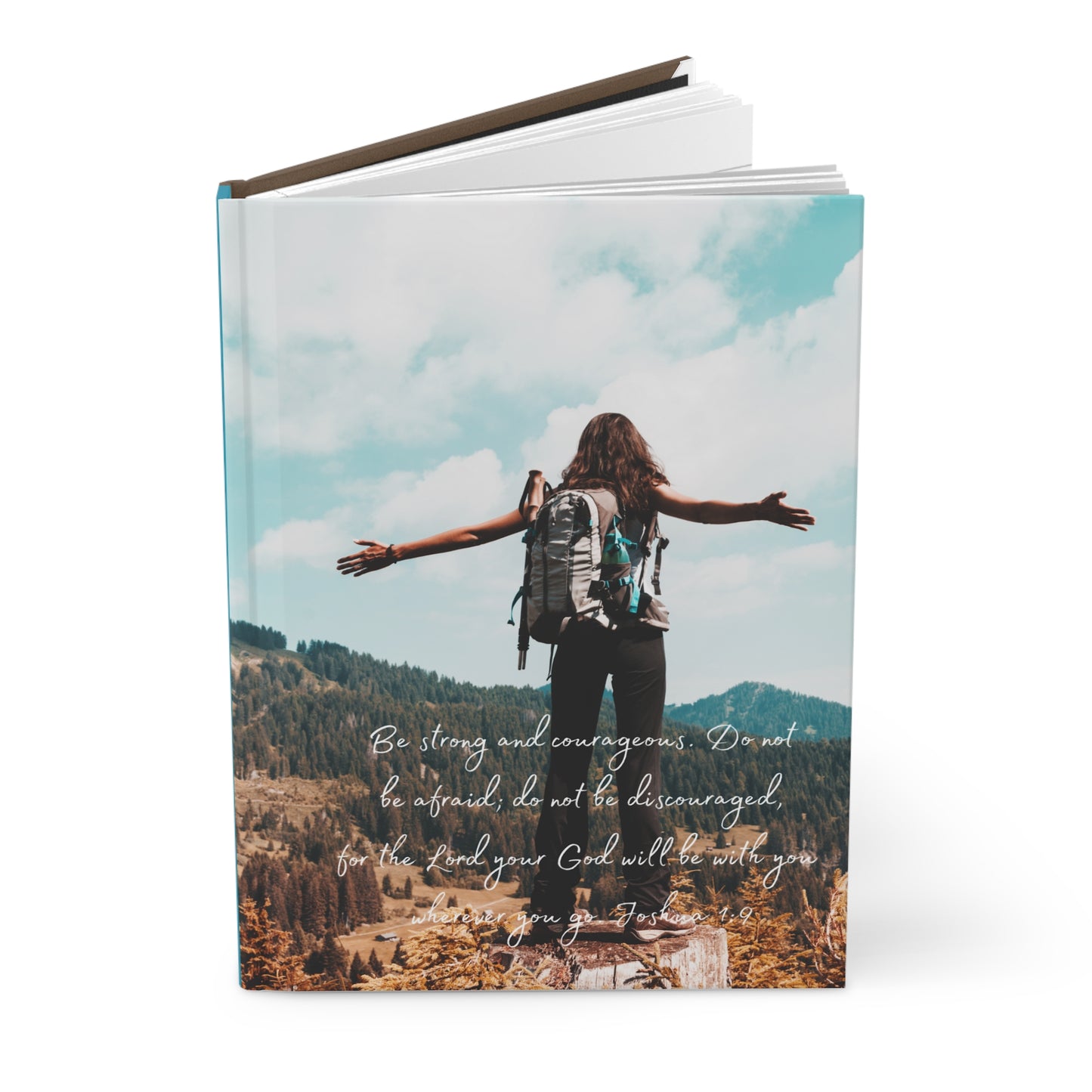 Be strong and courageous - Hardcover Journal Matte