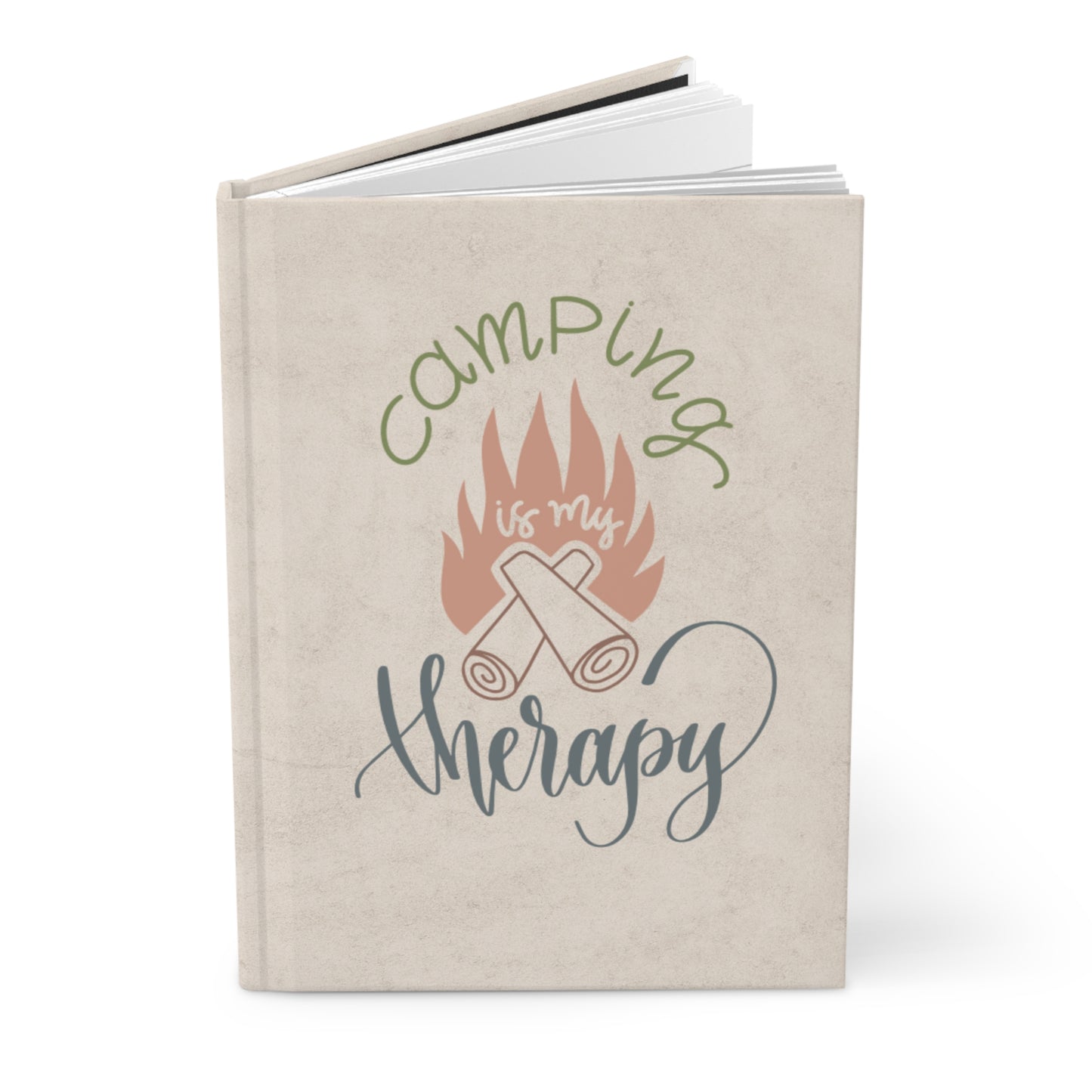 Camping is my Therapy - Hardcover Journal Matte