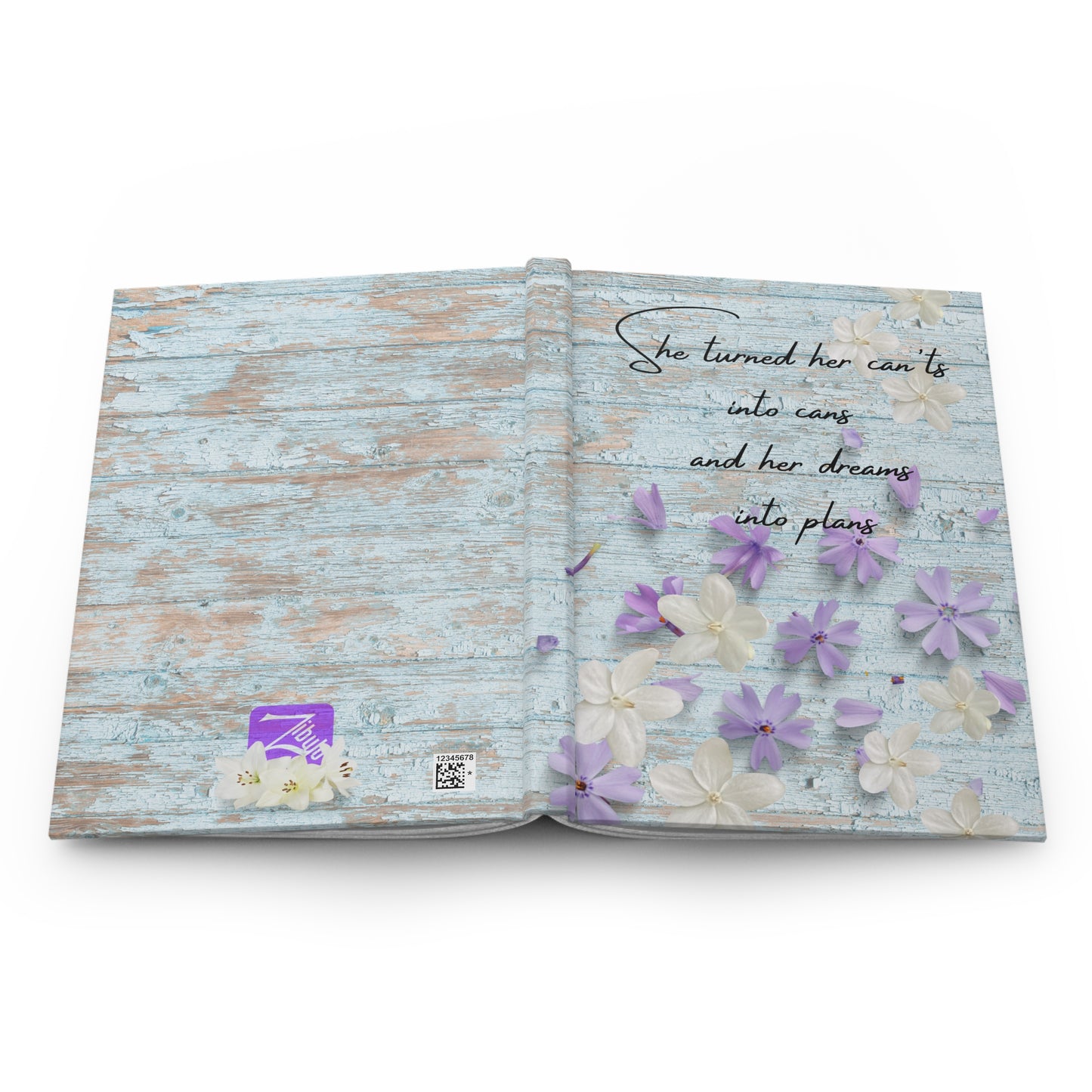 She turned her can'ts into cans and her dreams into plans - Hardcover Journal Matte