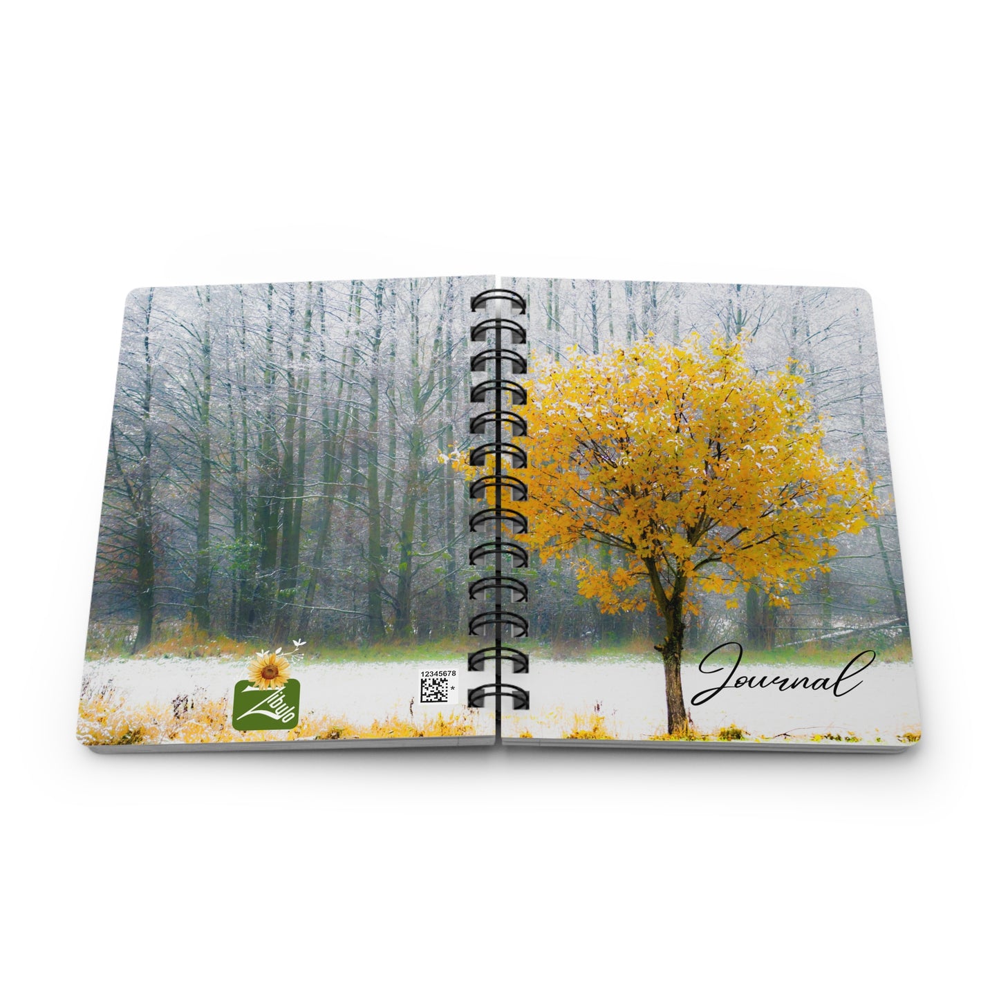 Beautiful Yellow Tree Journal - Spiral Bound Journal/Notebook