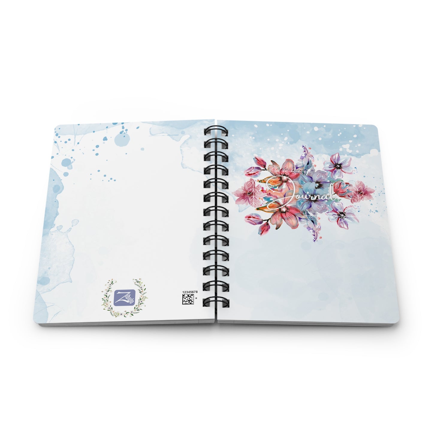 Watercolor Flower Journal - Spiral Bound Journal/Notebook