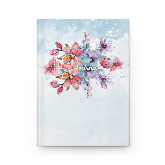 Watercolor flowers Journal - Hardcover Journal Matte