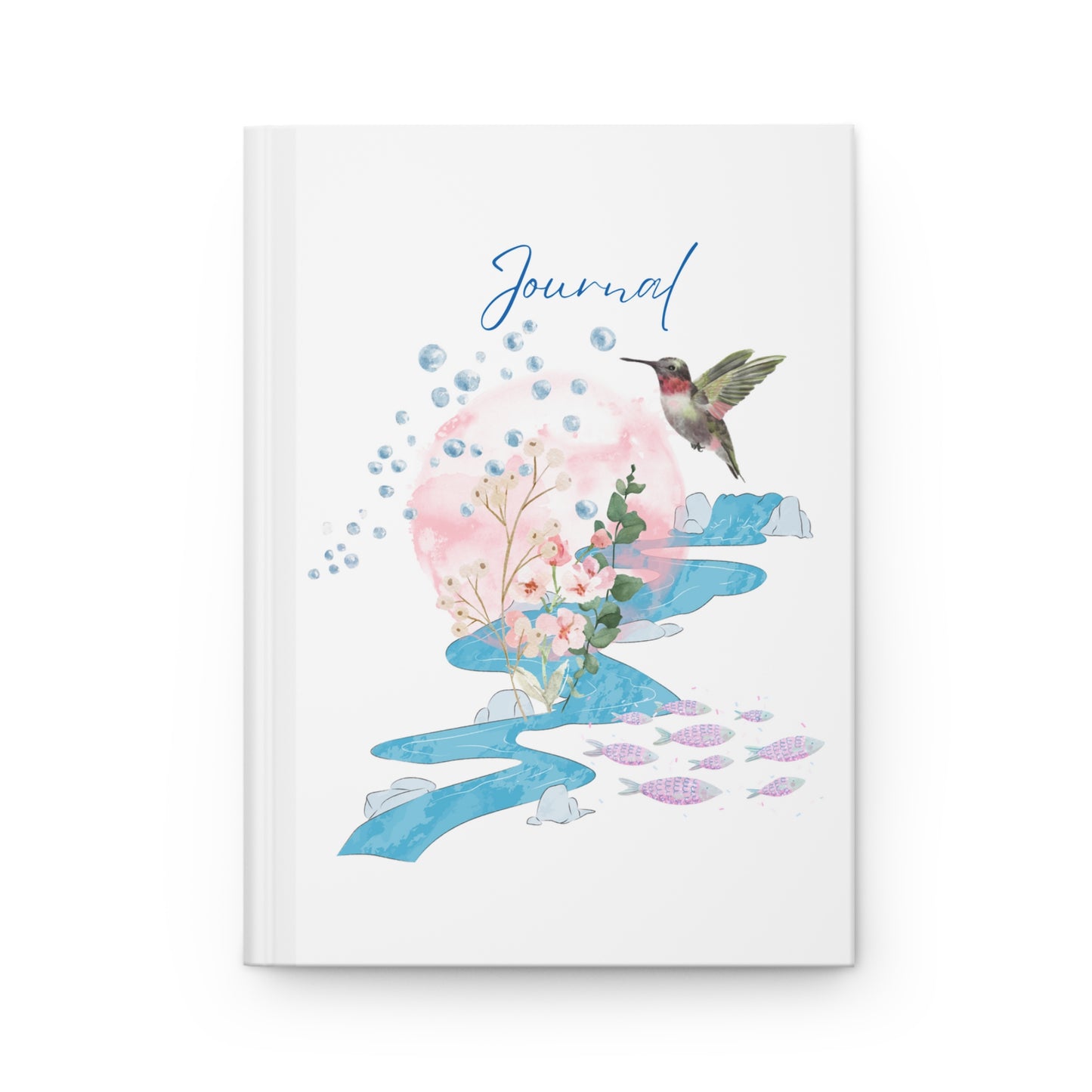 Watercolor Hummingbird Journal - Hardcover Journal Matte