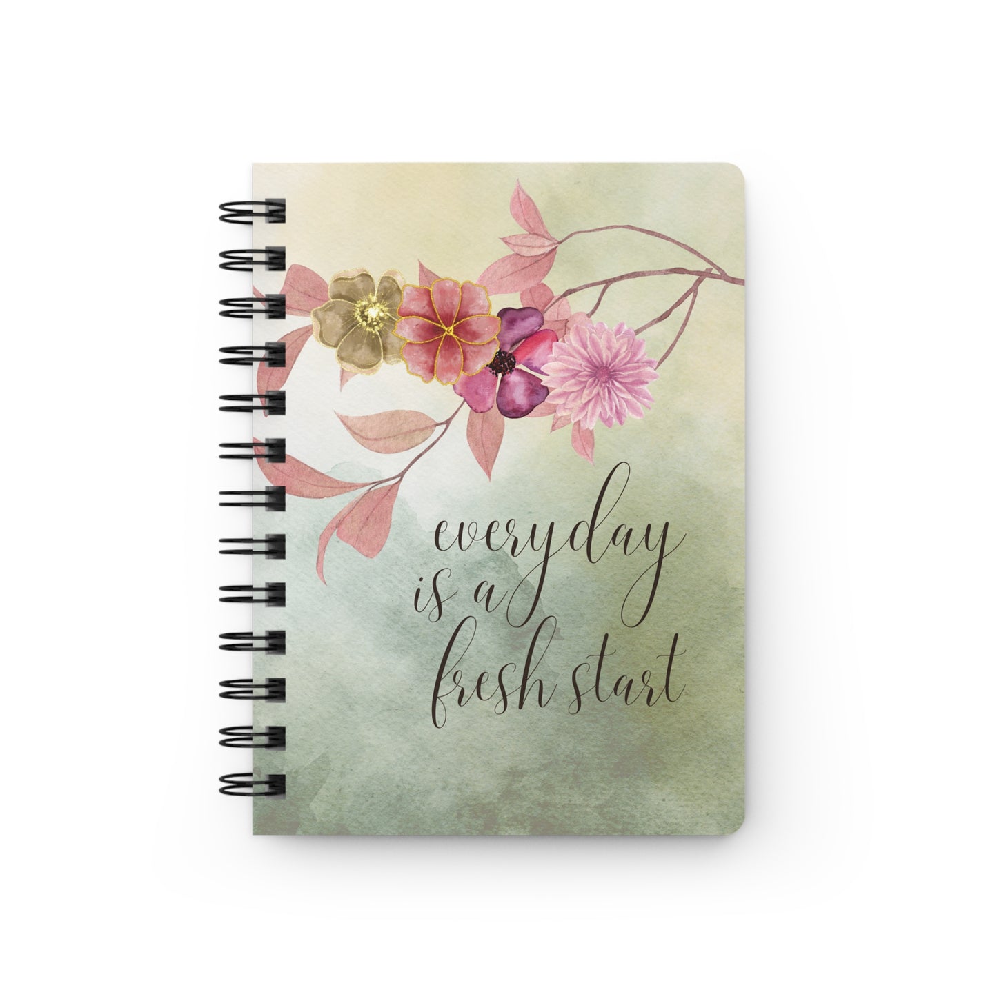 Every day is a fresh start v2 - Spiral Bound Journal/Notebook