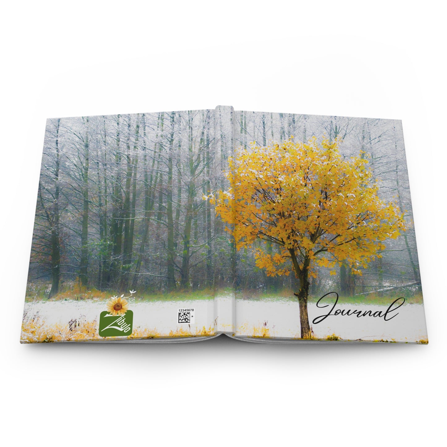 Beautiful Yellow Tree - Hardcover Journal Matte