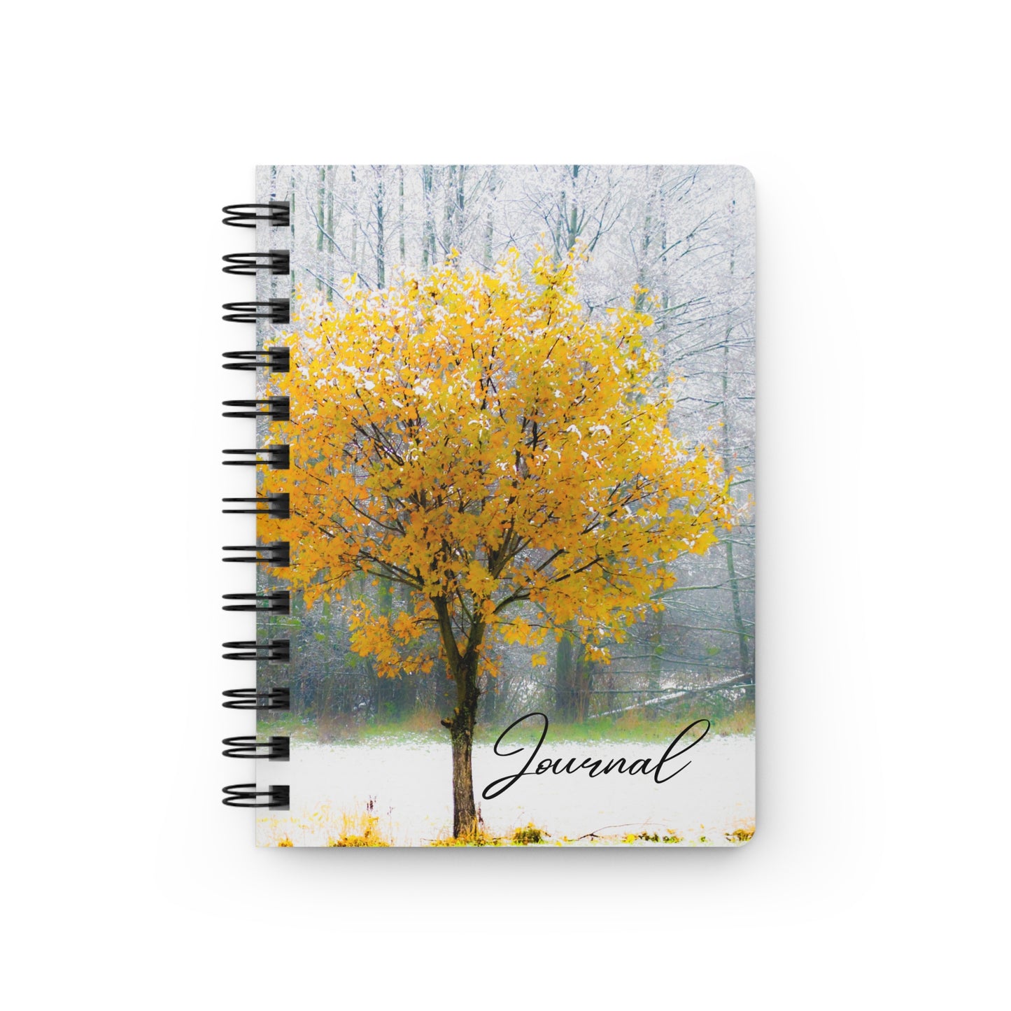 Beautiful Yellow Tree Journal - Spiral Bound Journal/Notebook