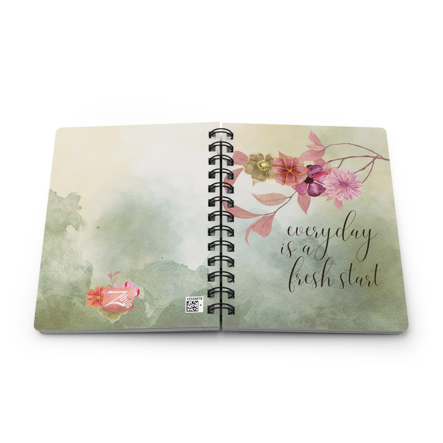 Every day is a fresh start v2 - Spiral Bound Journal/Notebook