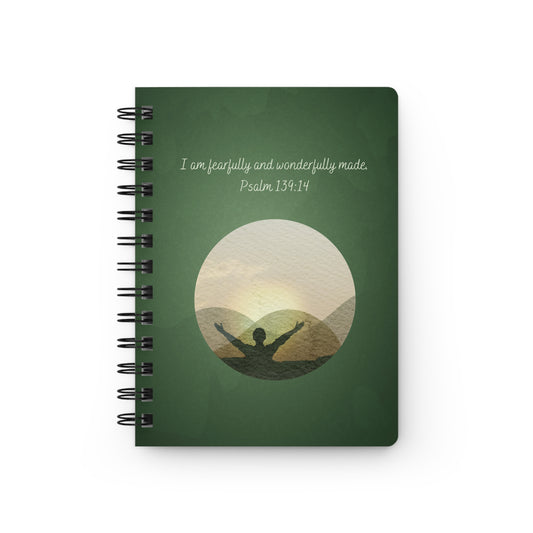 I am fearfully and wonderfully made - Spiral Bound Journal/Notebook