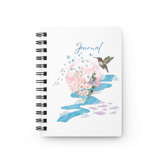 Watercolor Hummingbird Journal - Spiral Bound Journal/Notebook