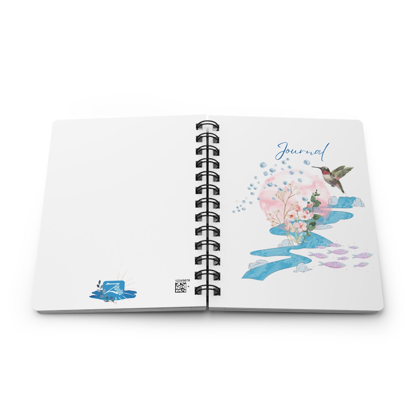 Watercolor Hummingbird Journal - Spiral Bound Journal/Notebook